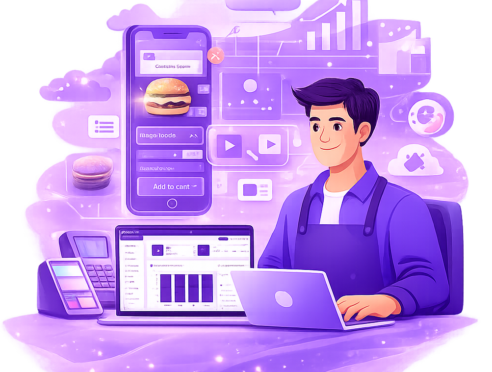 Futuristic food platform entrepreneur