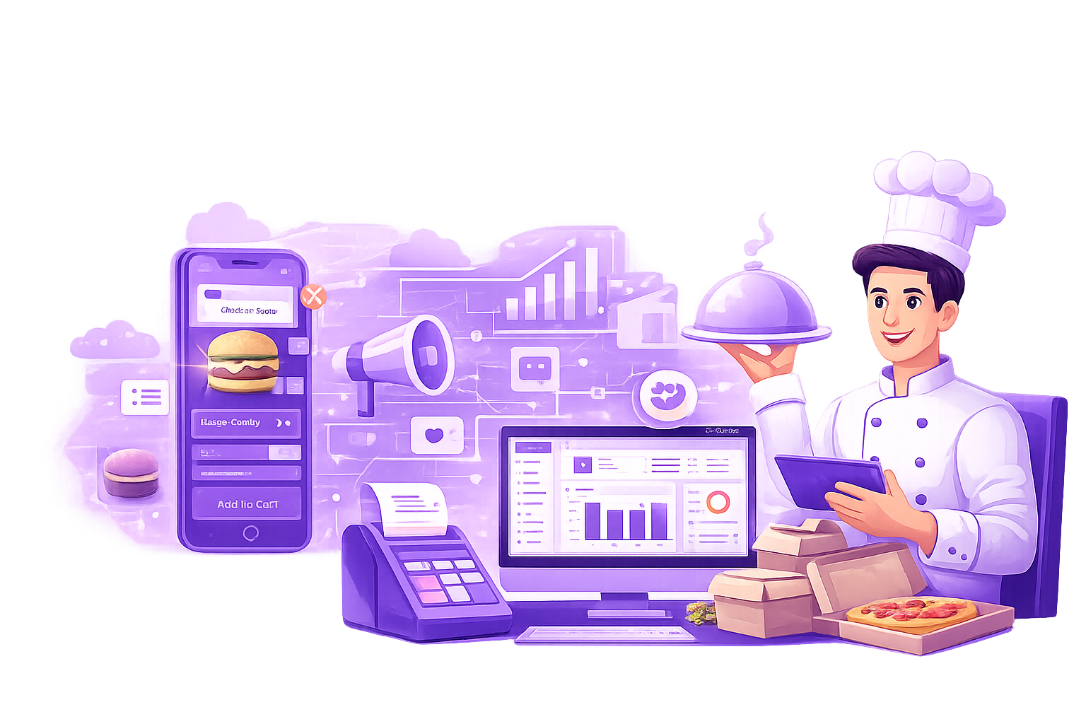 Restaurant management tools in action