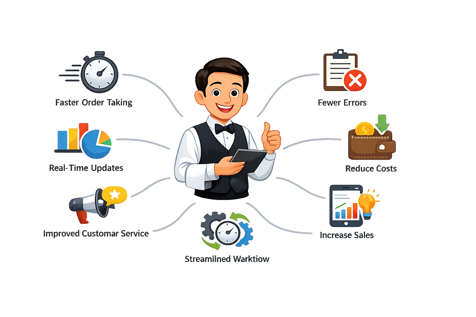 Waiter app benefits