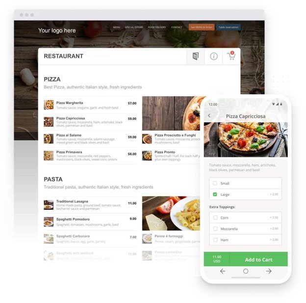 NexOrdr features for restaurant businesses